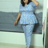 Green hearts and Blue flowers - Image 2