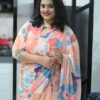 Floral Georgette Ready-to-wear Saree dress - Image 5